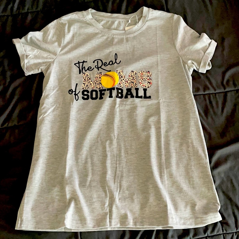 Real MOMS of Softball Tee